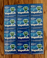 Vintage Vicks VapoRub Ointment  1.76 oz (50g) 12 Pack Exp FEB 16 Sealed NOS picture
