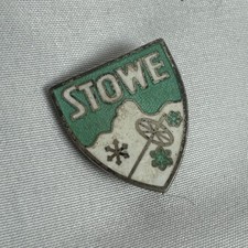 Vintage Sterling Silver Stowe Vermont Skiing Ski Pin VT Hilborn-Hamburger picture