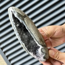 2.4 lb Natural crystal geode quartz cluster crystal specimen Healing picture