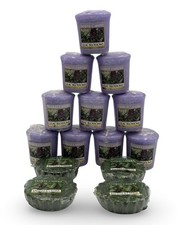 Retired Yankee Candle 10 Lilac Blossoms Votives & 4 Balsam Cedar Melts Lot Of 14 picture