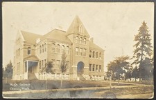 1908 Cheney WA High School Real Photo RPPC Spokane County Cancel & Stamp picture