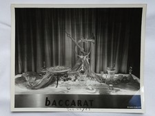 1963 Baccarat Crystal Advertising Photo Mid Century Modern Store Display RARE #3 picture