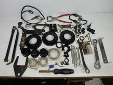 LOT of Miscellaneous Items Wrench, Hole Punch, Sand Paper Roll, Socket, Bolts cy picture