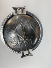 Everlast Hammered Aluminum Casserole With Bamboo Design Lid and Glasbake Dish picture