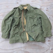 Vintage US Army M51 Field Jacket Large Short OG107 M-1951 50s Removable Liner picture