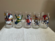 Vintage Walter Lantz 2 Sided Cartoon Character Glasses Set Of 5 picture