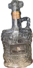 Vintage 1952 Old Forester Kentucky Bourbon 4/5 Quart Glass Decanter Bottle picture