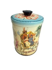 Vintage Riley’s Toffee Biscuit tin Riley’s Brothers Halifax England Knob picture