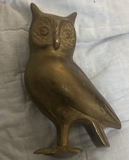 VINTAGE OWL SCULPTURE OF BRASS picture