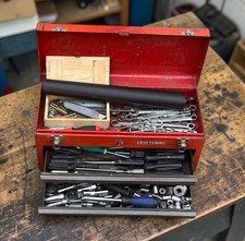 Craftsman 3-Drawer Tool Chest Massive USA Steel Hand Tool Lot w/ PLVMB & Wrenche picture