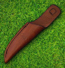 Ontario Brown Leather Sheath Made For The Small Bird & Trout Fixed-Blade Knife picture
