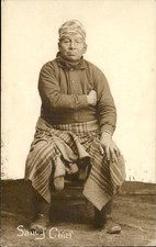 Osage Indian Saucy Chief Bartlesville c1910 Real Photo Vintage Postcard bhn picture