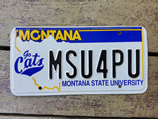 MONTANA Montana State University Bobcats / Cats Collectible License Plate M3U4PU picture
