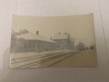 c.1914 C.& N.W. Railroad Depot Boone Iowa Real Photo Postcard RPPC picture