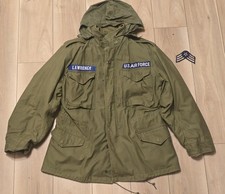 Vintage 1973 M65 Field Jacket US Air Force USAF with Liner - Medium Regular picture