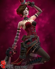 Moxxi Figurine Borderlands Hand Painted Model / DIY Kit 29 pcs picture