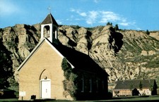 St. Mary's Catholic Church, Historic Medora, 1883 Postcard picture