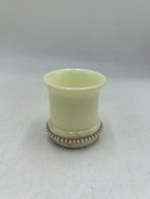 Anqtiue Custard Glass Ring Band Toothpick Holder Glows picture