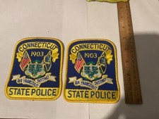 Connecticut State Police collectable patch Set new full size tracking insured picture