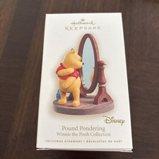 2008 Hallmark  Pound Pondering Disney Winnie The Pooh Ornament-A-11-30-150 picture