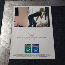 1990 Kotex Curved Maxi Original Vintage Print Ad Feminine Hygiene Pads picture