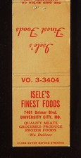1960s Isele's Finest Foods Meats Produce 7481 Delmar Blvd. University City MO MB picture
