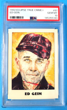 Ed Gein 1992 Eclipse True Crime #81 PSA 10 Gem MINT Texas Chainsaw Massacre picture