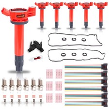 Ignition Coil Pack, Spark Plugs, Connector, Gasket Kit for2004-2010 Toyota Lexus picture