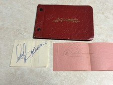 Vintage Autograph Book Red Liberace 4 Autographs  picture