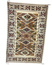 Elsie Begay, Navajo Handwoven Rug, Teec Nos Pos, Wool, 88 1/2