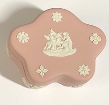 Wedgwood Pink Jasperware Box, Rounded Star Shape picture