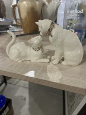 LENOX ‘Awake to a Kiss’ Figurines-2 Cats With Jeweled Collars, Nose To Nose picture
