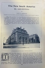 1909 Argentina Buenos Ayres Southern Railway Station Theatro Colon Plaza De Mayo picture
