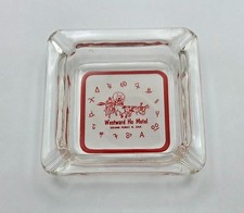 Vintage Westward Ho Motel - Clear Glass Ashtray - Grand Forks, ND picture