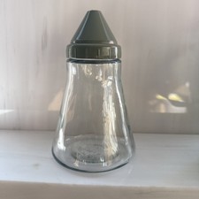 Vintage Federal Housewares USA Sugar Dispenser Plastic Avocado Green Plastic Top picture