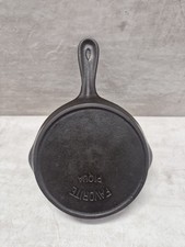 Vintage FAVORITE PIQUA Cast Iron Toy Skillet - Block Logo Heat Ring Restored picture