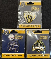 2026 Milwaukee BREWERS POSTSEASON & NL CENTRAL DIV CHAMP Pins STADIUM EXCLUSIVE picture