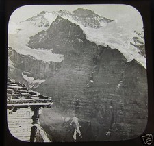 Glass Magic lantern slide THE JUNGFRAU C1900 SWITZERLAND L65 picture