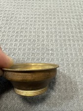 Antique #2 Collar To #3 Burner Oil Lamp Solid Brass Adapter Reduce Expand Part picture