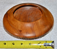 Vintage OLIVE Wood Bowl Artist Signed  Hand Turned 6