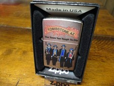 TOMBSTONE AZ ARIZONA THE TOWN TOO TOUGH TO DIE ZIPPO LIGHTER MINT IN BOX picture