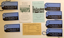 LAKE MOHONK MOUNTAION HOUSE Ephemera 1945-46 ROOM RATES, RAILROAD TIMETABLE ++ picture