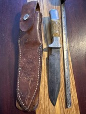 Vintage Rudy Ruana Bullwhip Signature 25ac Small Bowie Knife Orig Sheath  picture