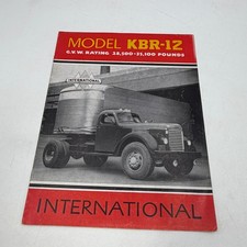 Original 1947 International Harvester KBR 12 Trucks Advertising Sales Brochure picture