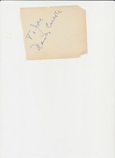 NANCY CARROLL AUTOGRAPH ON ALBUM PAGE OSCAR NOMINATION picture