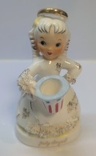 Vintage July Angel Spaghetti  Hair Angel Birthday Figurine 4.5 in. - no wings picture