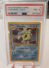 PSA 8 Gyarados Holo Base Set Unlimited 6/102 Pokemon #68753967 picture