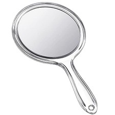 Hand Mirror Double-Sided Handheld MirrorX/ 2X Magnifying Mirror with 1 Clear picture