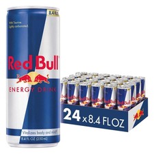 Red Bull Energy Drink with 80mg Caffeine plus Taurine, 8.4 Fl Oz (24 Pack) Cans picture