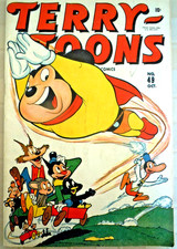TERRY-TOONS #49  (TIMELY 1946) FINE+ (6.5) cond. Early MIGHTY MOUSE  Stan Lee picture